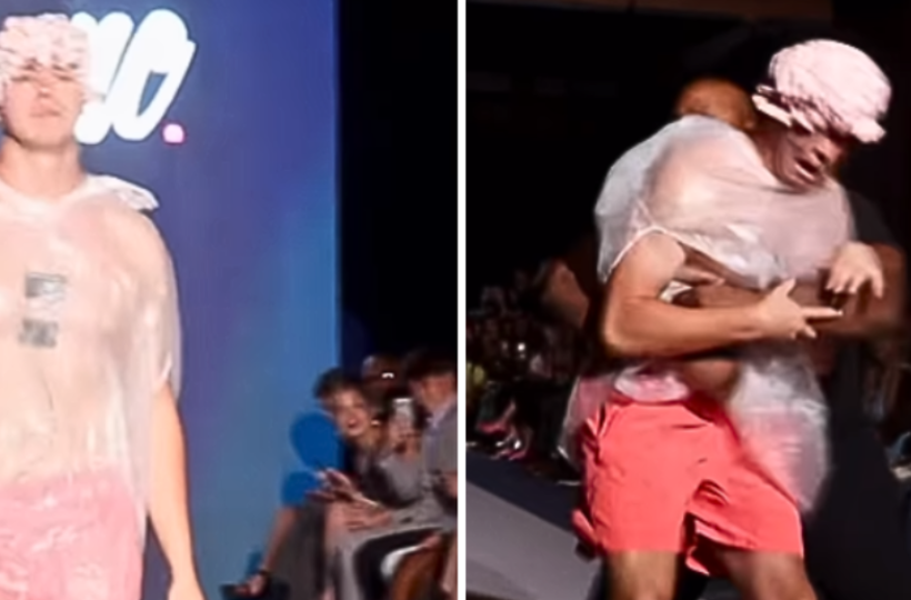 Fashion Week Impostor Goes Viral As He Catwalks Wearing A Trash