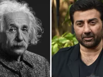 Sunny Deol claims that his IQ is higher than that of Einstein while he is dyslexic. 