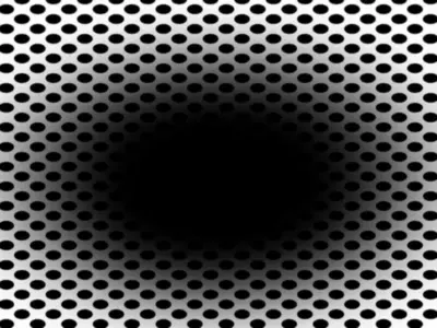 black hole optical illusion