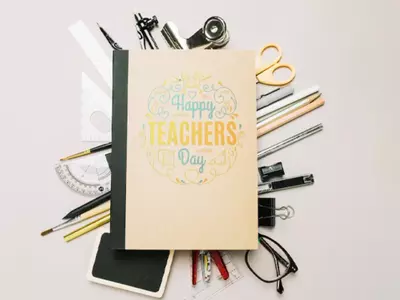 homemade greeting card for Teacher's Day