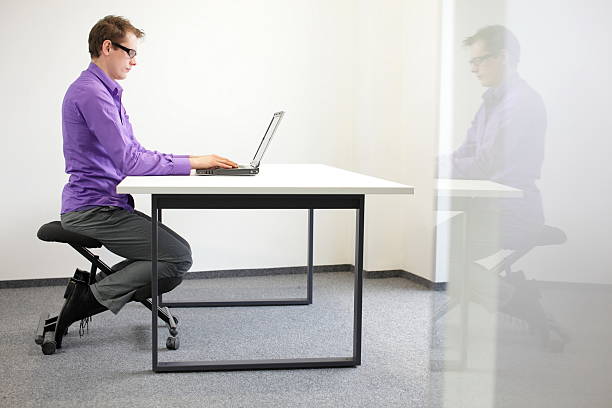 Sitting Position Kneeling In Hindi / istock