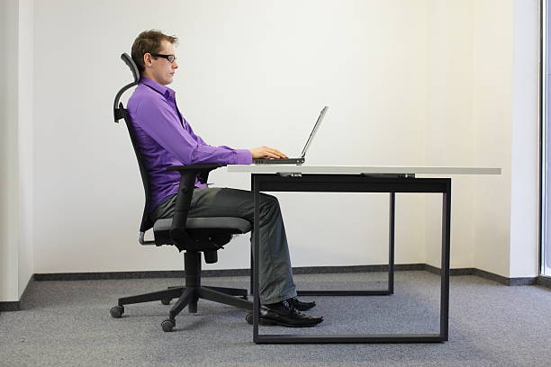 Sitting Position Straight, With Good Posture In Hindi/ iStock
