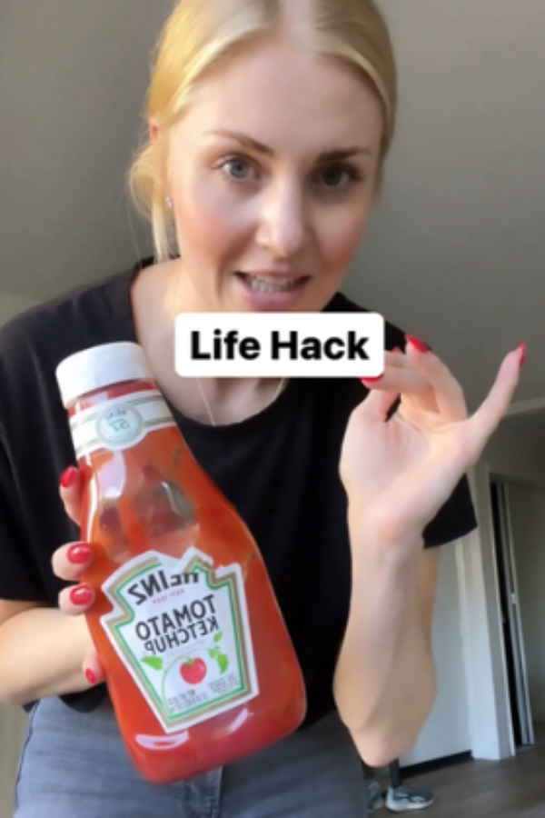 Empty The Ketchup Bottle Like This