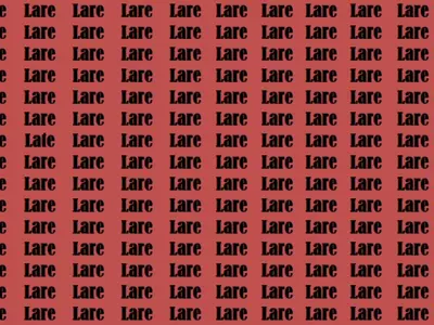 A 10 Second Optical Illusion Where You Need To Find The Hidden Word 'Late'