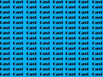 A 7 Second Optical Illusion Where You Need To Find The Hidden Word Cost