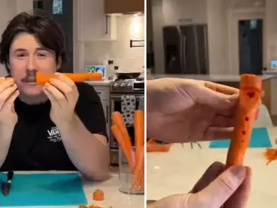A Man Has Crafted A Flute Out Of Carrots In A Viral Video