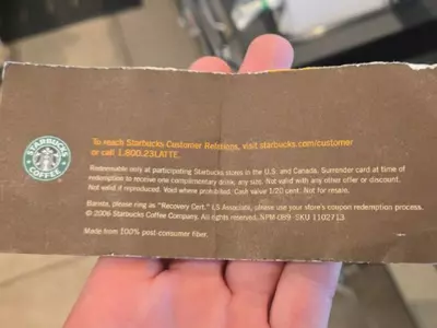 A Person Successfully Redeemed A 20 Year Old Starbucks Coupon
