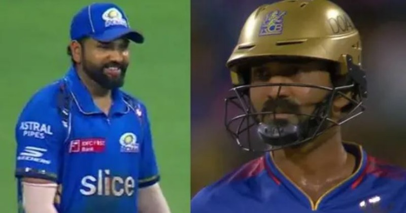 IPL 2024: Rohit Sharma's On-Field Banter With Dinesh Karthik Elevates ...