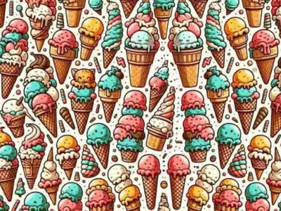 Optical Illusion Can You Find The Hidden Cat Among Ice-Creams 