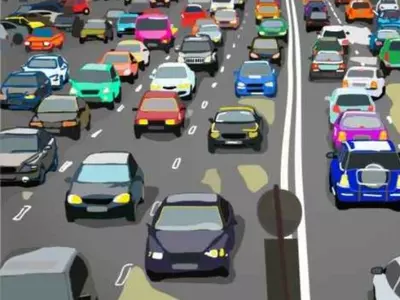 Optical Illusion Find The Bright Yellow Car In The Traffic Scene