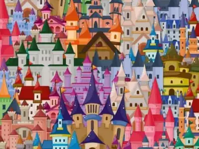 Optical Illusion Find The dragon Among The Castles In 9 Seconds!