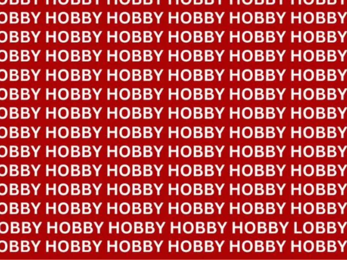 Optical Illusion Spot The Hidden Word 'Lobby' Among 'Hobby'