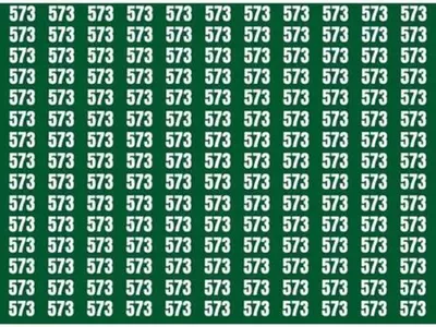 Spot The Hidden Number 523 In 573 In This Optical Illusion With High IQ