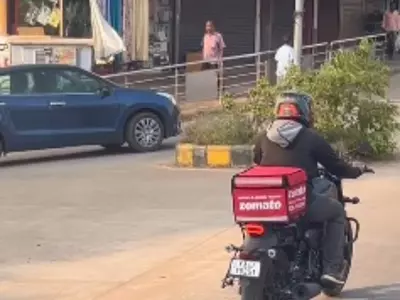 The Internet Has Been Shocked After A Zomato Delivery Agent Showed Up On A Harley-Davidson