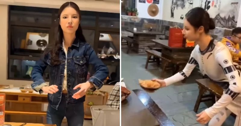 Check Out This Waitress In China: Is She Human Or Robot?