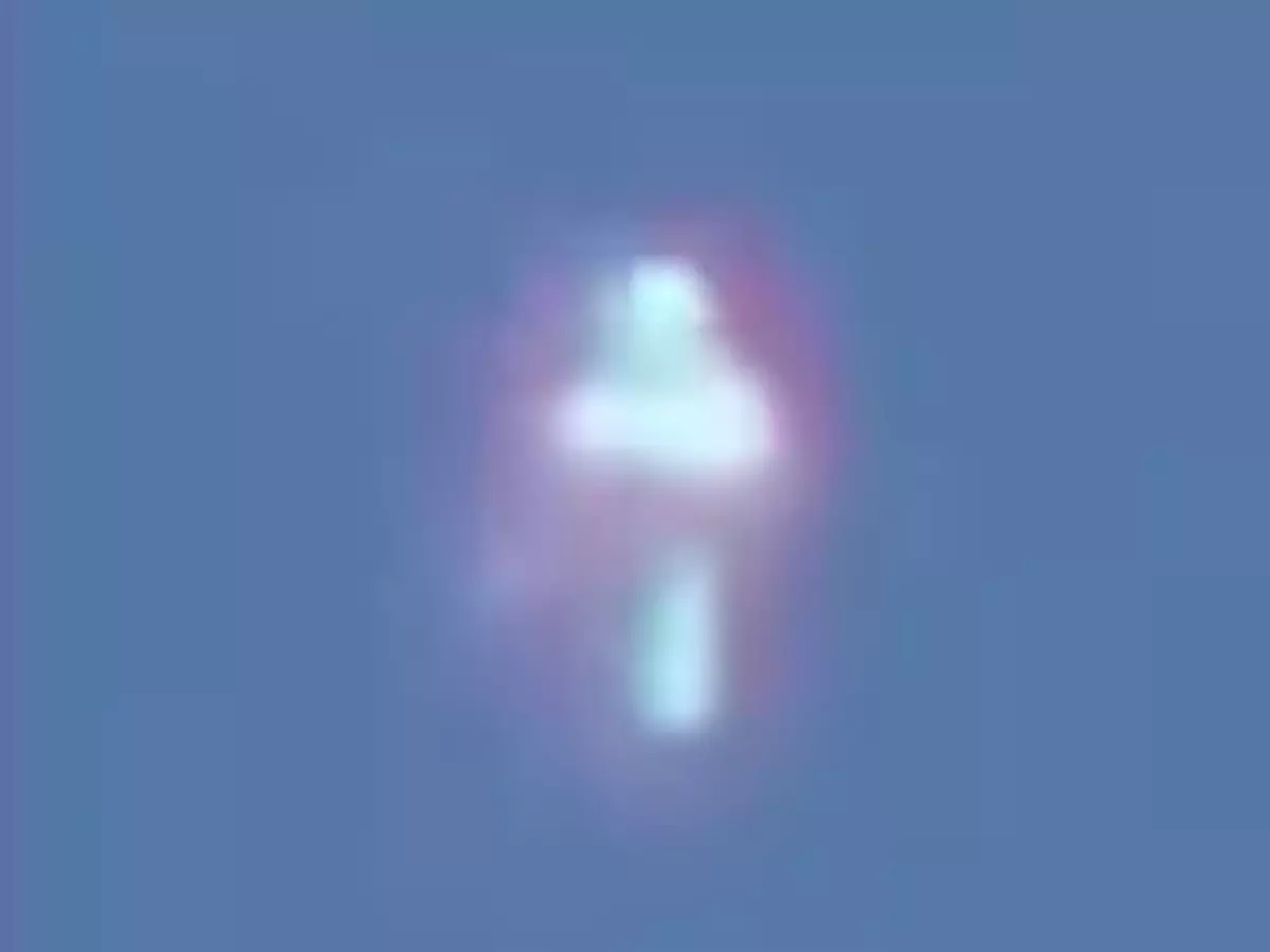 UFO Or Cross-Sign Mysterious Object Seen In California Skies
