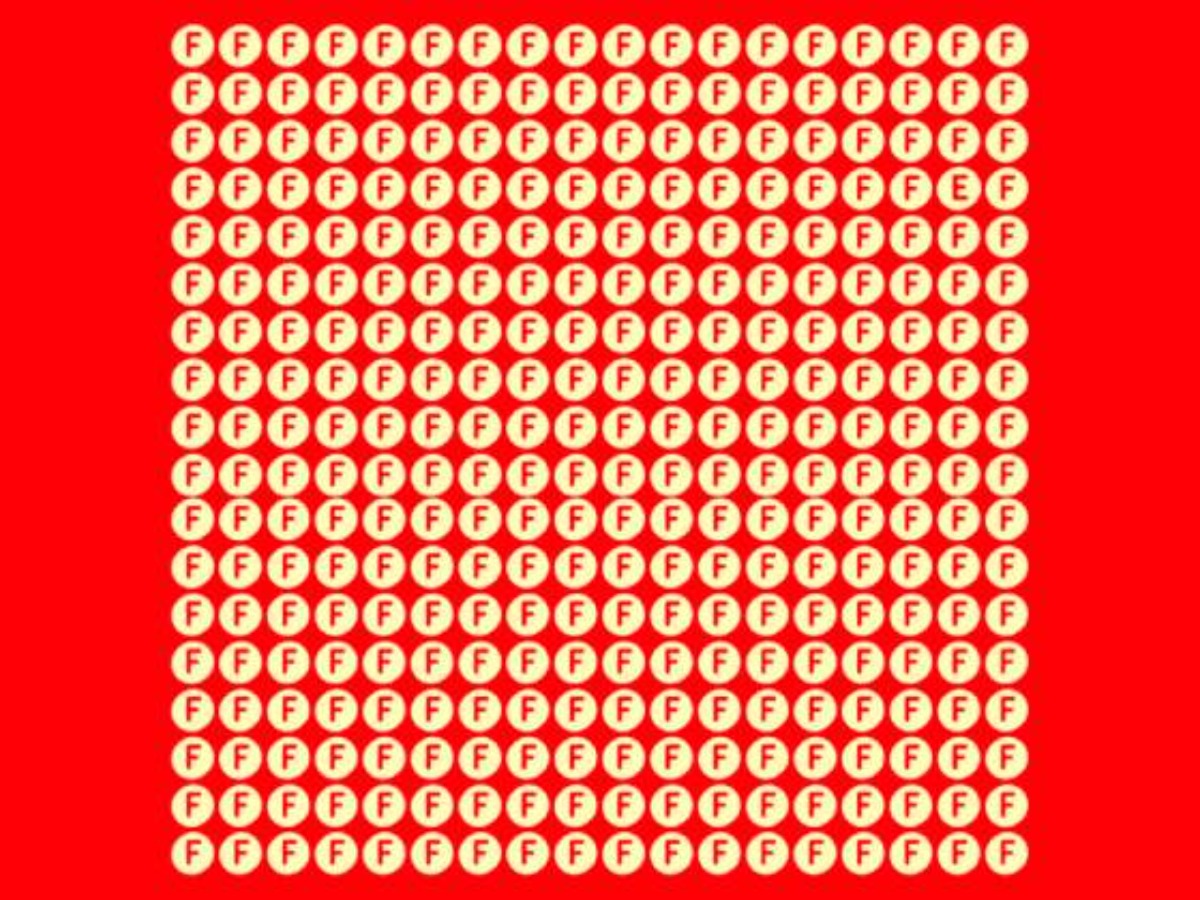 Brain teaser: Only 1% genius able to spot E among F in 5 seconds