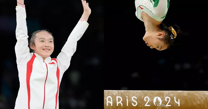 Watch: 18-year-old Chinese gymnast Zhou Yaqin's adorable gesture after Watch: 18-year-old Chinese gymnast Zhou Yaqin's adorable gesture after