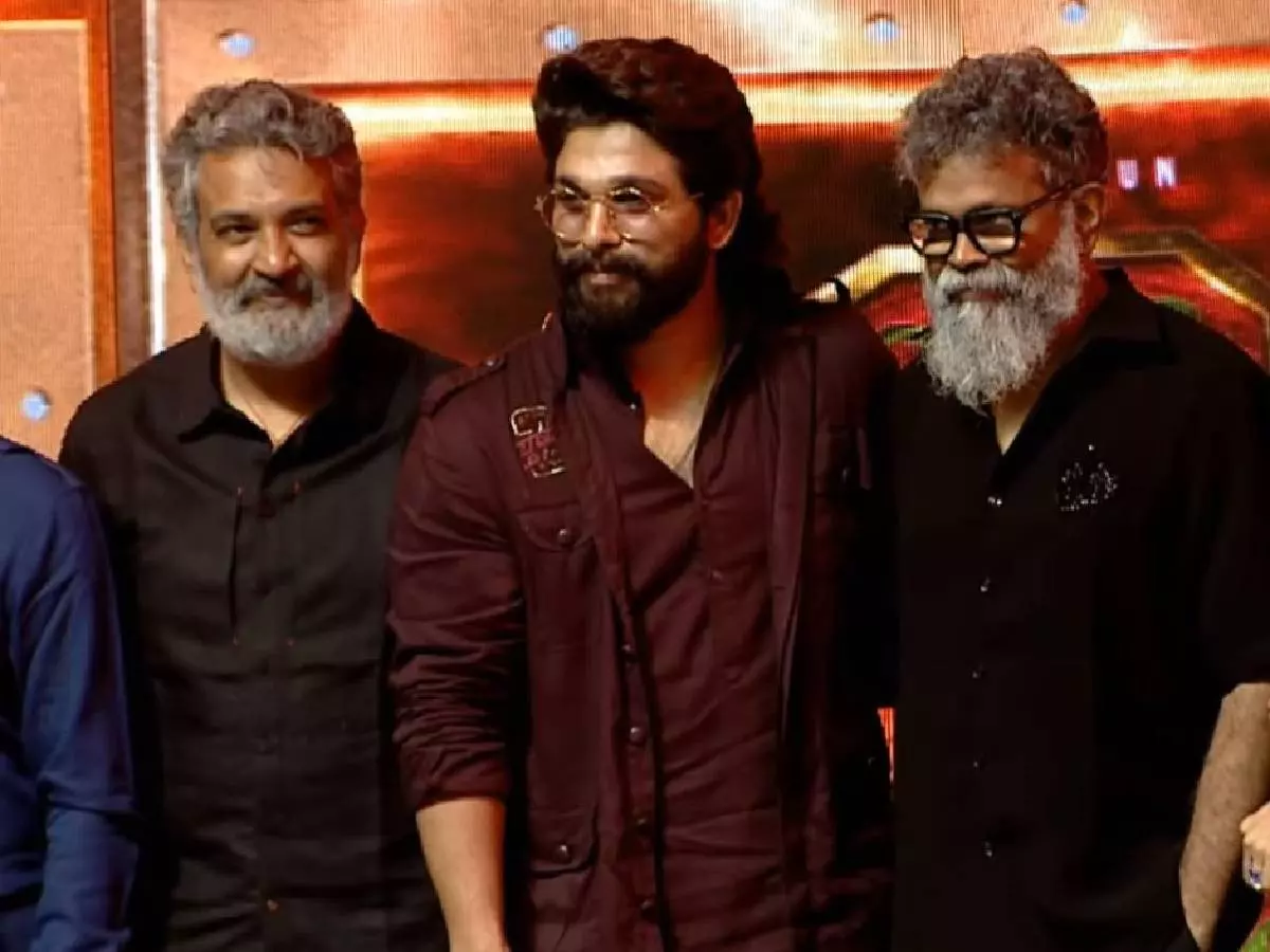 Pushpa 2: SS Rajamouli joins Allu Arjun for mega pre-release event in Hyderabad