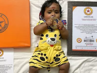 Andhra's 4 Month Old Identifies 120 Objects, Sets World Record 
