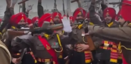 An Award For The Best Marching Contingent Was Given To The Sikh Regiment