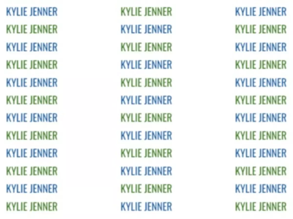 An Optical Illusion Involving Kylie Jenner Spot The Spelling Mistake