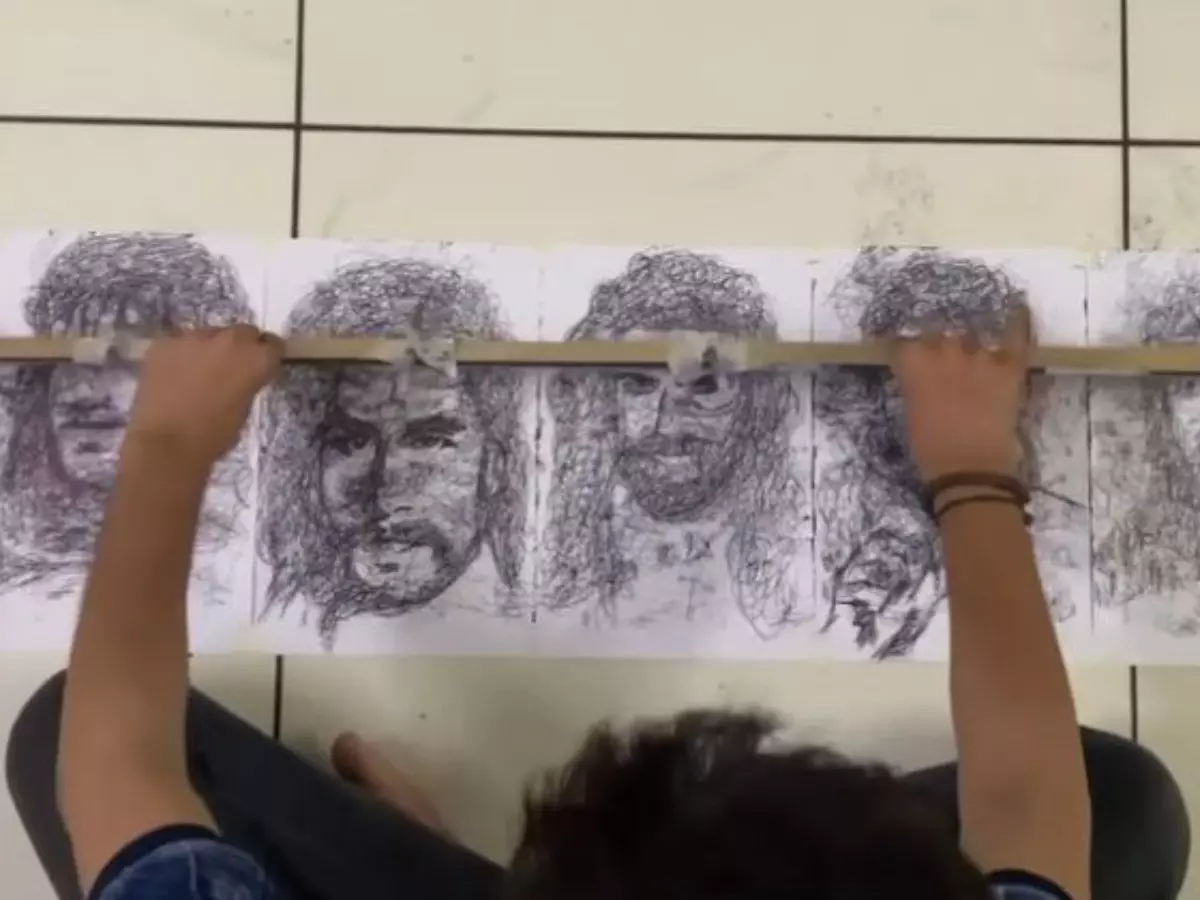 Artist Draws Ranveer Singh's Multiple Film Characters In One Go