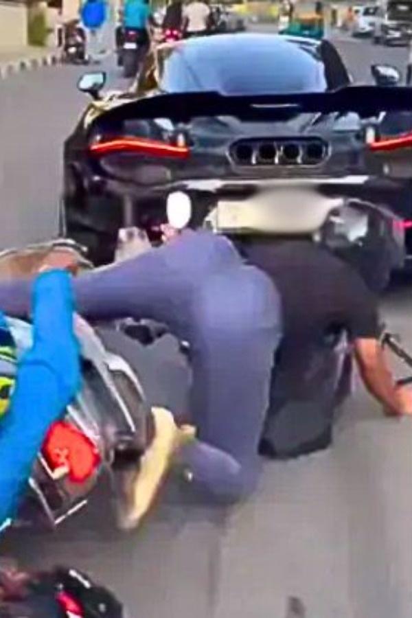 Bengaluru bikers crash while filming McLaren supercar