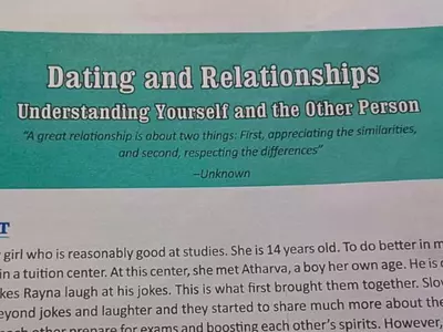 CBSE Class 9 Book Introduces Chapter On Dating And Relationships