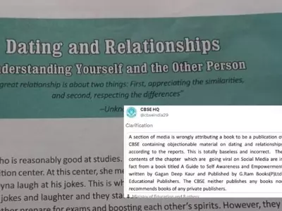 Dating & Relationships Chapter From Class 9 Viral Post Clarified By CBSE