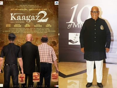 Anupam Kher Shares 'Kaagaz 2' Poster In Tribute To Late Actor Satish Kaushik