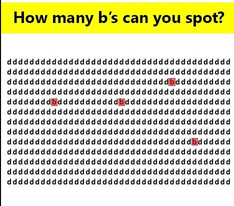 In A Sea Of Ds Find The Hidden B In These Optical Illusions