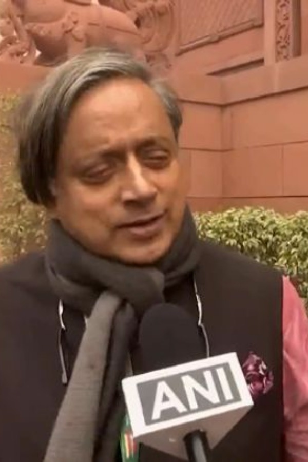 Shashi Tharoor reacts to FM