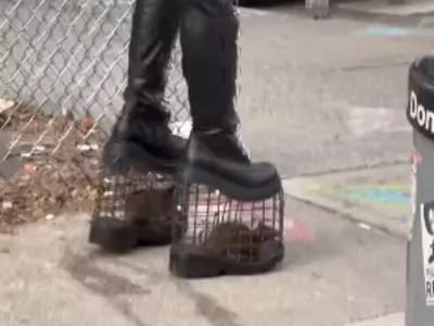 This Bizarre Video Of A Woman Wearing Rat-cage Heels Has Been Viewed 107 Million Times