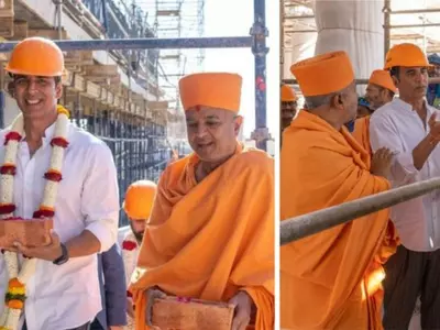After Missing Ayodhya's Pran Pratishtha, Akshay Attends Opening Of UAE's First Hindu Temple