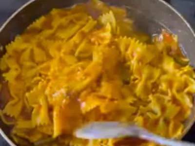 Watch This Bizarre Desi Recipe Video Where Pasta Gets A Spicy Makeover With Chole Gravy