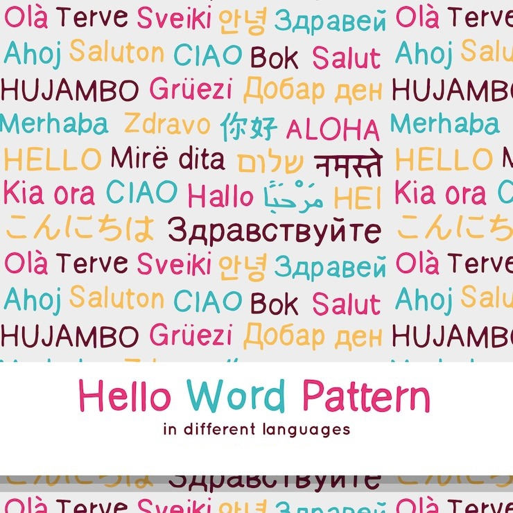 Top International Mother Language Day Wishes Quotes And Status To Share   Hand Drawn Hello Word Pattern Di 65d58405a4517 