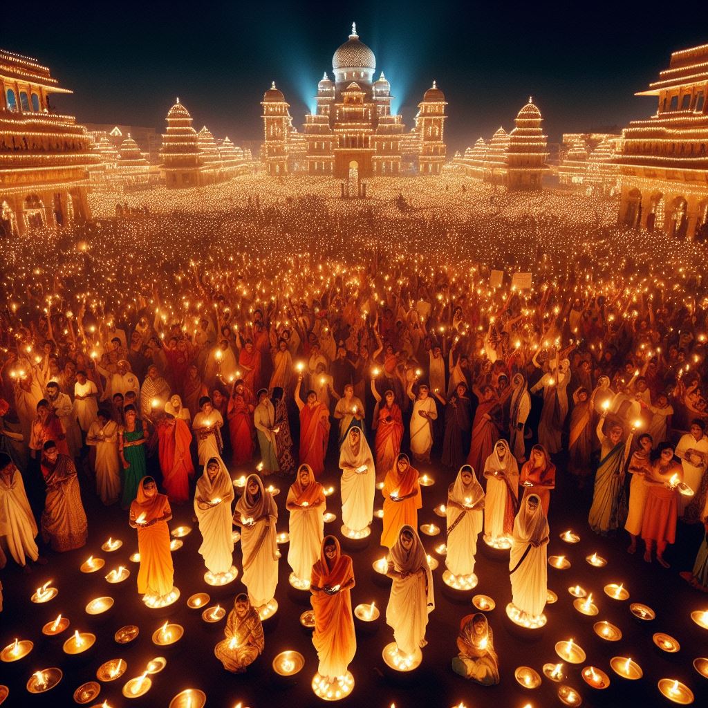 300 women from Barabanki make 1 lakh diyas for Ram Mandir