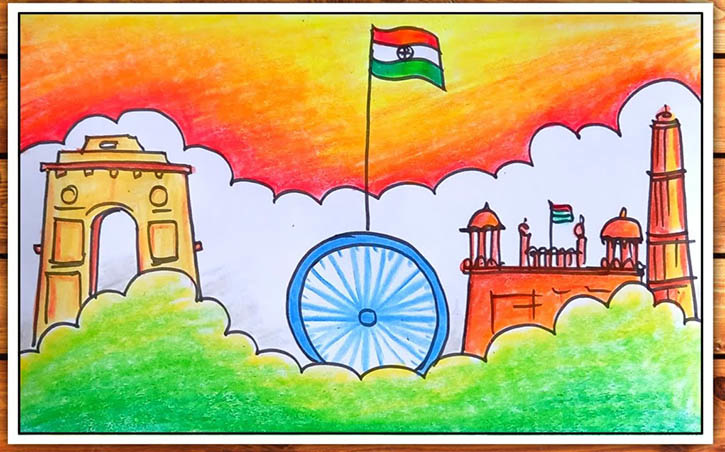 21+ Easy Republic Day Drawing Ideas For Kids And Students