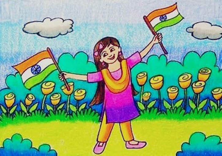Republic Day Celebration at School Drawing | Republic Day Celebration at  School Drawing | By Drawing BookFacebook
