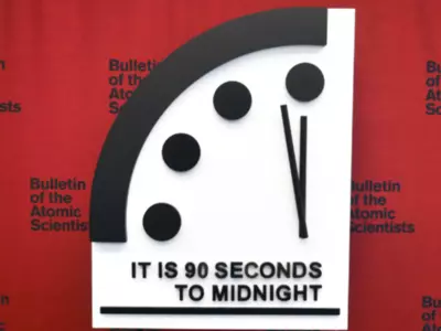 As Fears Of A Global Catastrophe Grow, The 'Doomsday Clock' Remains At 90 Seconds To Midnight