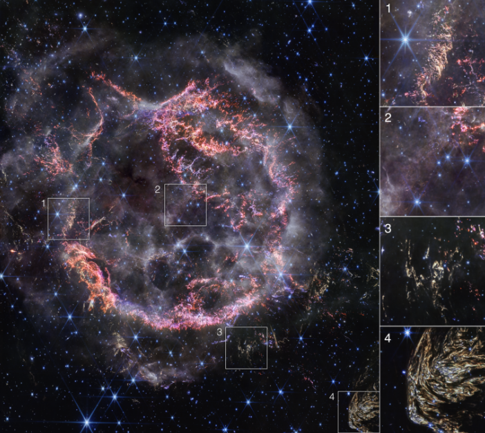 European Space Agency astronauts offer glimpse of star that exploded like glass