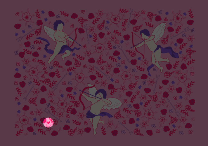 Find the hearts of these Cupids using a high IQ optical illusion