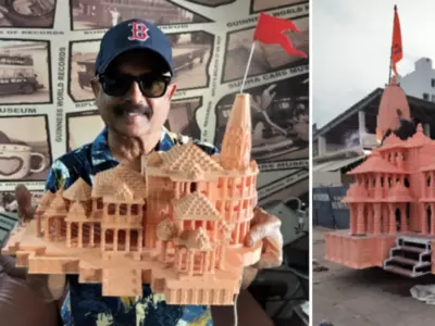 In Hyderabad, A Designer Creates A Replica Of The Ayodhya Ram Mandir On Wheels