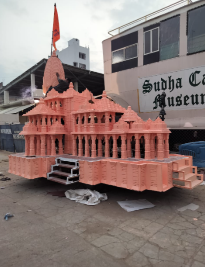 In Hyderabad, designer creates replica of Ayodhya Ram Mandir on wheels