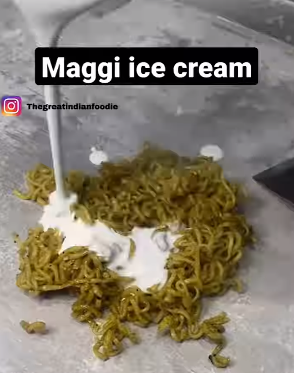 In the midst of a torrential heat wave, the Internet is talking about 'Maggi ice cream'