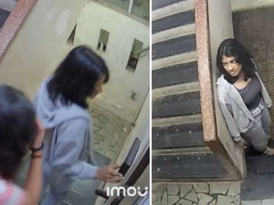 In The Middle Of The Night, Mumbai Girls Were Caught Ringing Bells With Cctv Footage, Which Went Viral