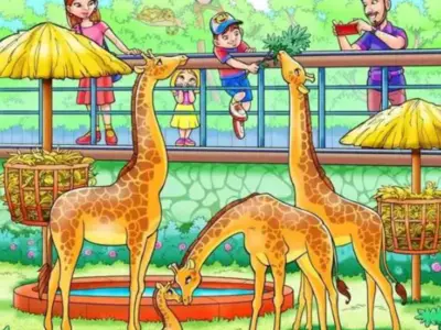 In The Zoo, Find The Monkey Hiding In Optical Illusions