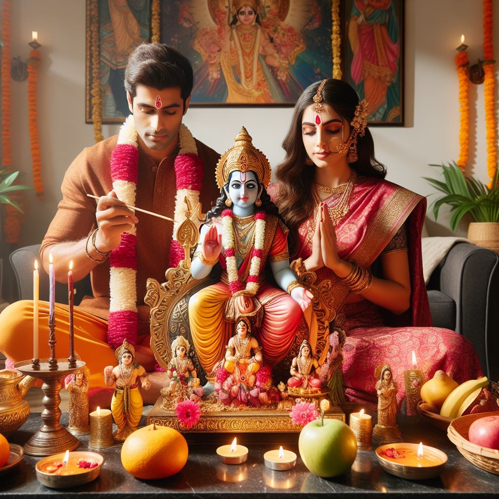 How can one worship Lord Ram at home during Ram Mandir Pran Pratishtha on January 22?