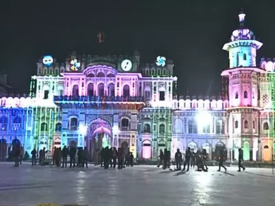 Janaki Temple In Nepal Glows With Vibrant Lights 
